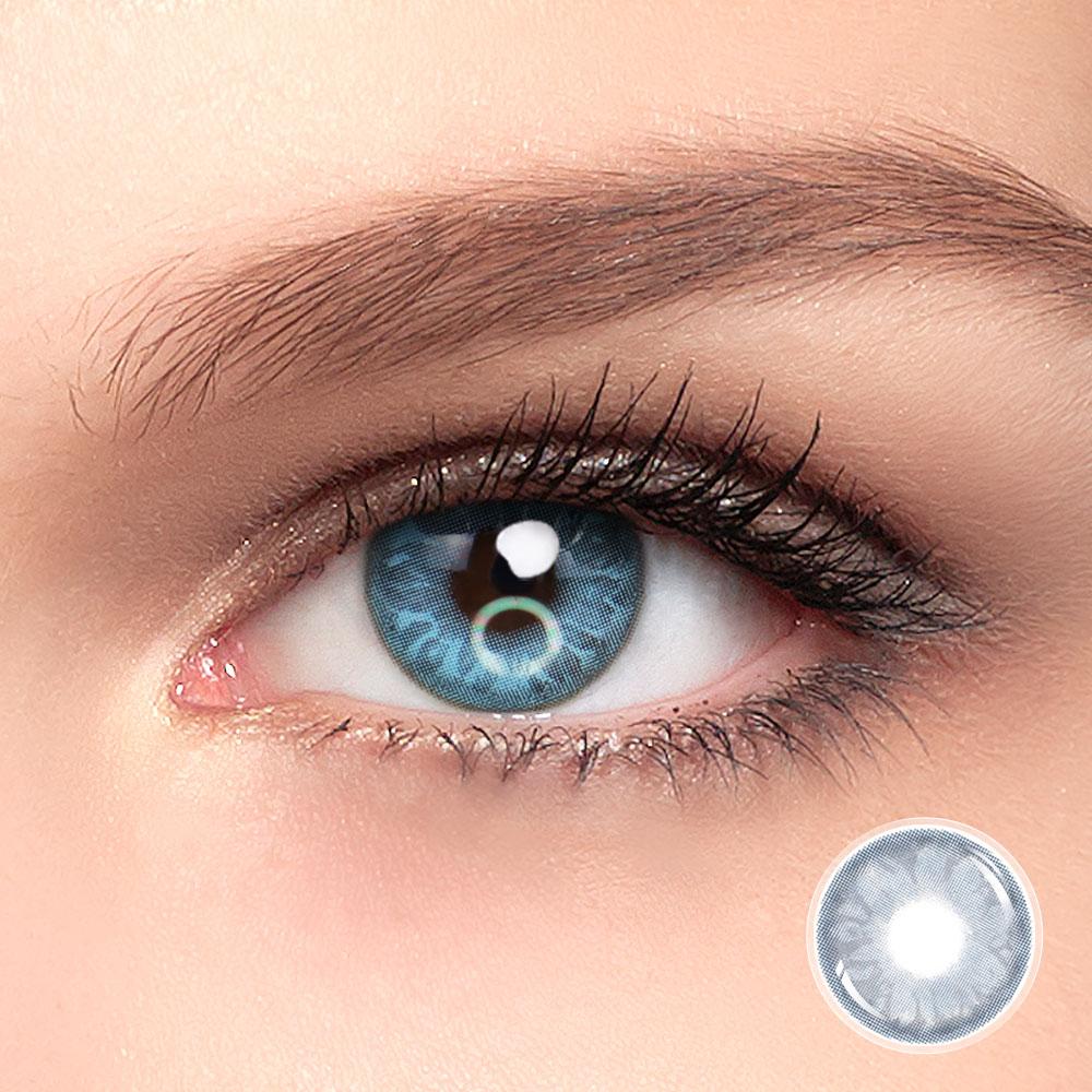 Tulip Blue Color Contact Lenses (12 Months)